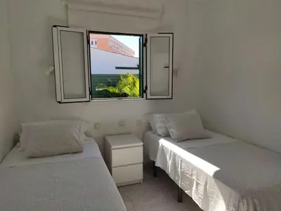 Cama o camas de una habitación en Prívate bungalow a 200 meters to Yumbo center