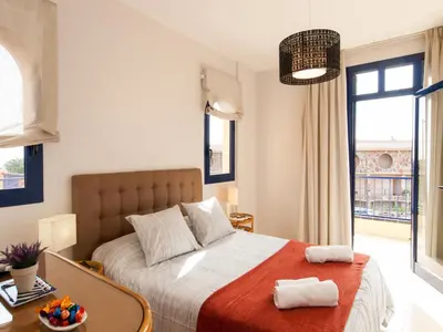 Cama o camas de una habitación en Casas Meloneras by VillaGranCanaria