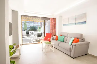 Zona de estar de Danubio Beach Flat - Playa del Inglés