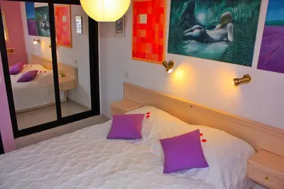 Cama o camas de una habitación en Cura Sol