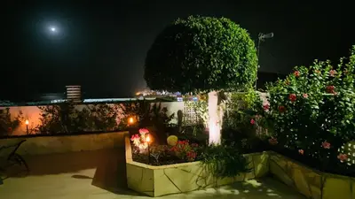 Jardín al aire libre en Casa Solaris at Anfi Beach with Private Terrace, Pool & Netflix