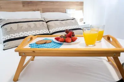 Cama o camas de una habitación en ✪dona Apartment