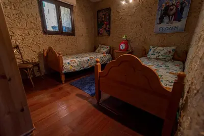 Cama o camas de una habitación en Roque nublo rural houses I