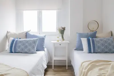 Cama o camas de una habitación en Stylish City Vacation Gran Canaria