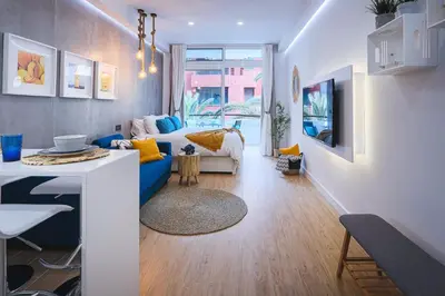 Zona de estar de Loft Ciudad del Mar Gran Canaria