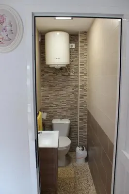 Un baño de Casa Feliz en el complejo Las Fresas