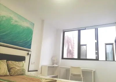 Cama o camas de una habitación en Sun Akademie