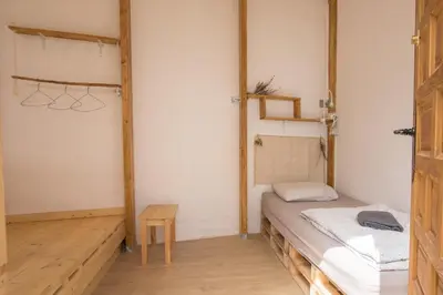 Cama o camas de una habitación en Casa Calma Yoga Hostel