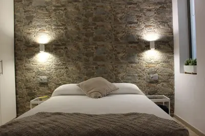 Cama o camas de una habitación en Gáldar, habitación privada en la playa