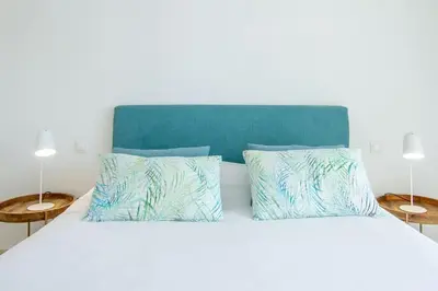 Cama o camas de una habitación en Chalet adosado en Pasito BM9