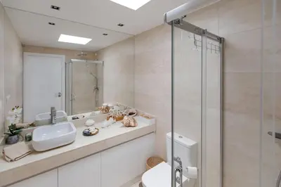 Un baño de Villa con piscina en Pasito PM34