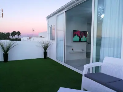 Un balcón o terraza de Modern apartment in Las Palmas 140 m² with air conditioning