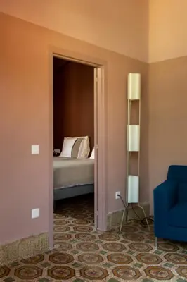 Cama o camas de una habitación en Villa Nestor