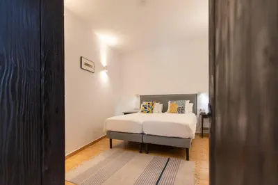 Cama o camas de una habitación en Villa Nestor