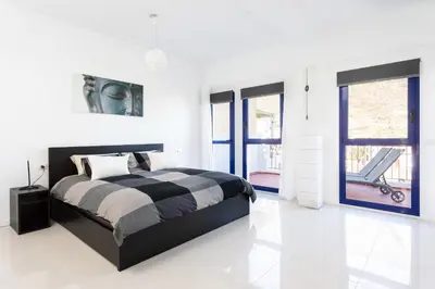 Cama o camas de una habitación en Casa Sirena