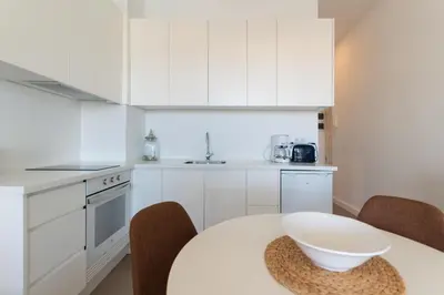 Una cocina o zona de cocina en Primera linea de Playa del Ingles y las Dunas de Maspalomas