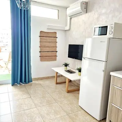 Una cocina o zona de cocina en Vivienda Vacacional Hábitat Tropical
