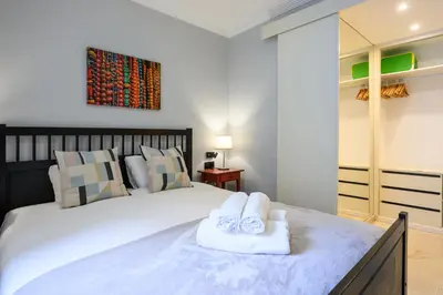 Cama o camas de una habitación en SG La Terraza de Playa Chica