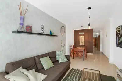 Zona de estar de Spacious apartment in Las Palmas de Gran Canaria - 85 m² with WiFi