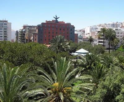 Vista general de Las Palmas de Gran Canaria o vista desde el apartamento