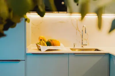 Una cocina o zona de cocina en CASA ESPERANZA *Family Home Over the Sea*