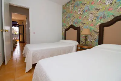 Cama o camas de una habitación en Sea View Meloneras Terrace Duplex +Wifi +Barbecue