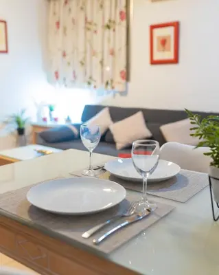 Zona de estar de Apartamentos Oasis Sol