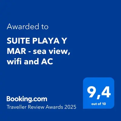 Plano de SUITE PLAYA Y MAR - sea view, wifi and AC