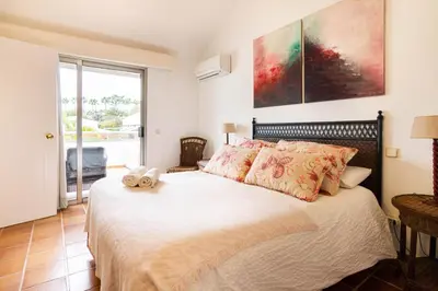 Cama o camas de una habitación en Chalet adosado en Pasito BM13