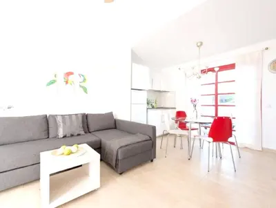 Zona de estar de Charming Bungalow in Maspalomas with Shared Pool