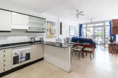 Una cocina o zona de cocina en Mogan Beach 2Bdr Terrace