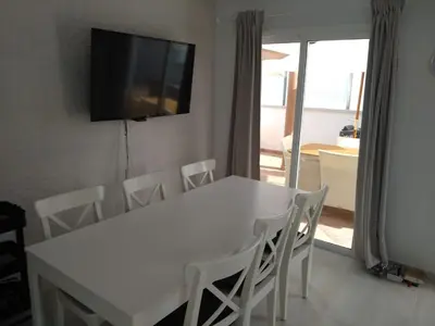 Una televisión o centro de entretenimiento en Villa maravillosa