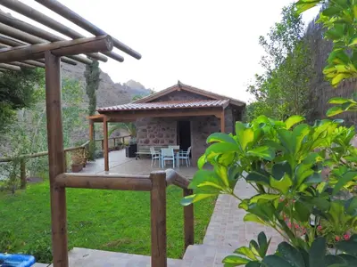 Jardín al aire libre en Charming House in San Bartolomé de Tirajana with Jacuzzi