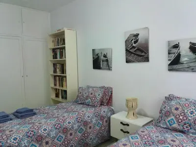 Cama o camas de una habitación en Spacious house in Telde with modern comfort