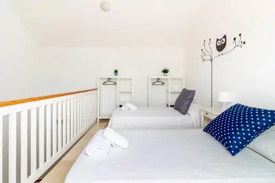 Cama o camas de una habitación en Casa Blanc