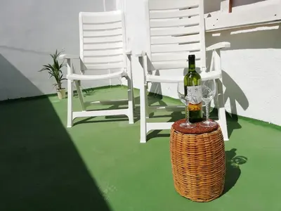 Bebidas en Apartment with terrace