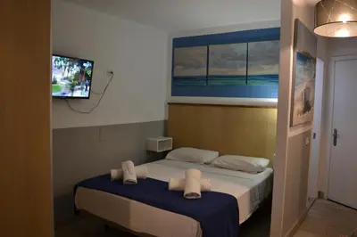 Cama o camas de una habitación en Azul Loft Deluxe - Vivienda Vacacional a Playa del Inglés