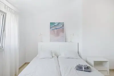 Cama o camas de una habitación en Sea view villa San Agustin vista Claveles