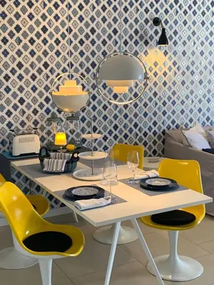 Zona de estar de Boutique Sea View Apartment in San Agustin