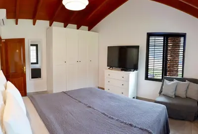 Cama o camas de una habitación en Villa Fataga - Unique villa with heated pool