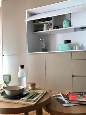 Una cocina o zona de cocina en the matter Meaningful apartments