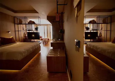 Cama o camas de una habitación en the matter Meaningful apartments