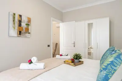 Cama o camas de una habitación en Amarre Fuente