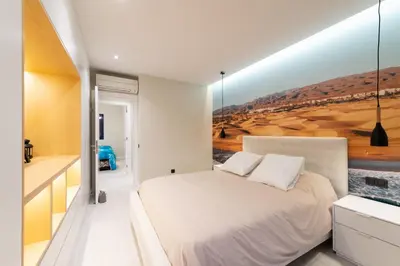 Cama o camas de una habitación en Sunset House in Meloneras by CanaryScape