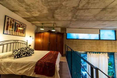 Cama o camas de una habitación en Eco-Lotf Vegueta