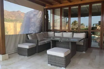 Zona de estar de Anfi Tauro Golf Villa with private heated pool