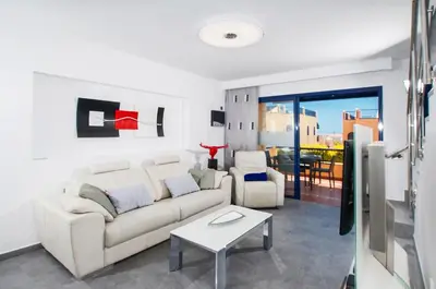 Zona de estar de Meloneras Bay Suites
