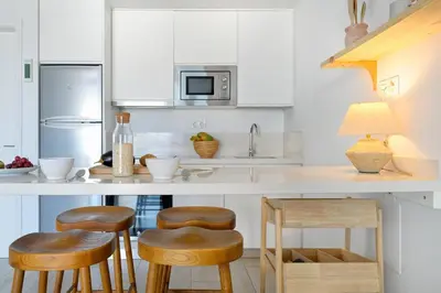 Una cocina o zona de cocina en Deva Beach Boutique Apartments