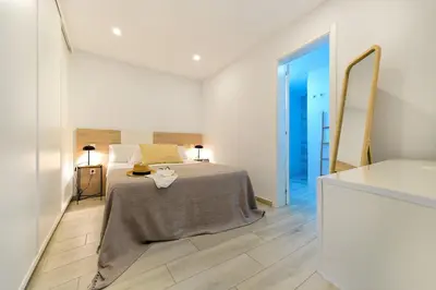 Cama o camas de una habitación en Deva Beach Boutique Apartments