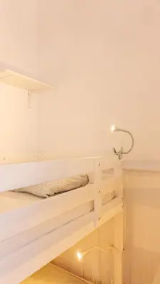 Cama o camas de una habitación en Agüita House
